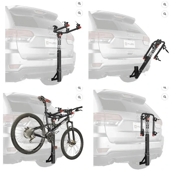 NWT Allen Sports Deluxe 2-Bicycle Hitch Mounted Bike Carrier, Model 522RR,Black - Picture 1 of 1